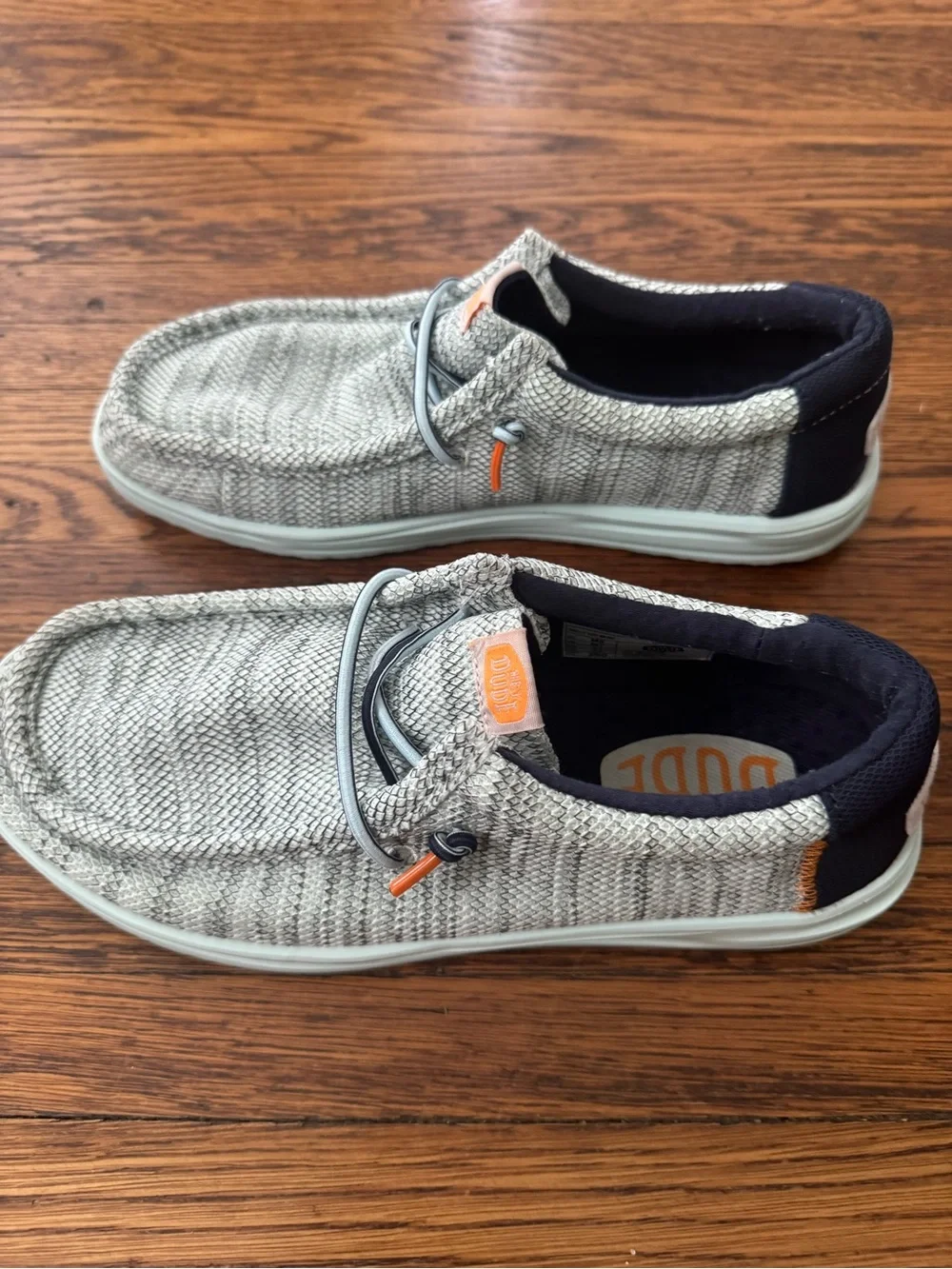 Hey Dude Men’s Wally H2O Mesh Shoes Sky Blue Loafers Hey Dude Light Gray